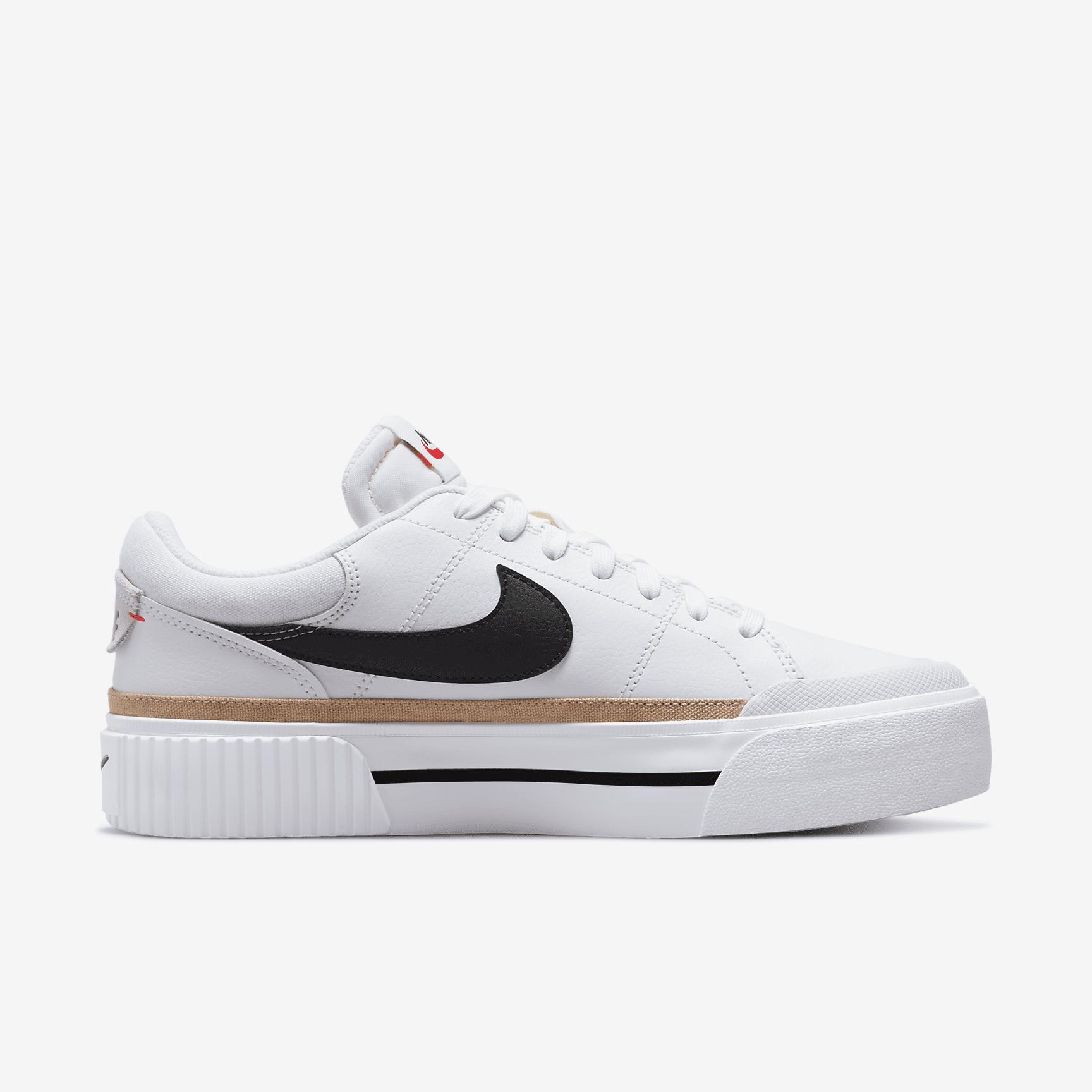 Nike Womens Court Legacy Lift Shoes | DM7590-100 Product Image