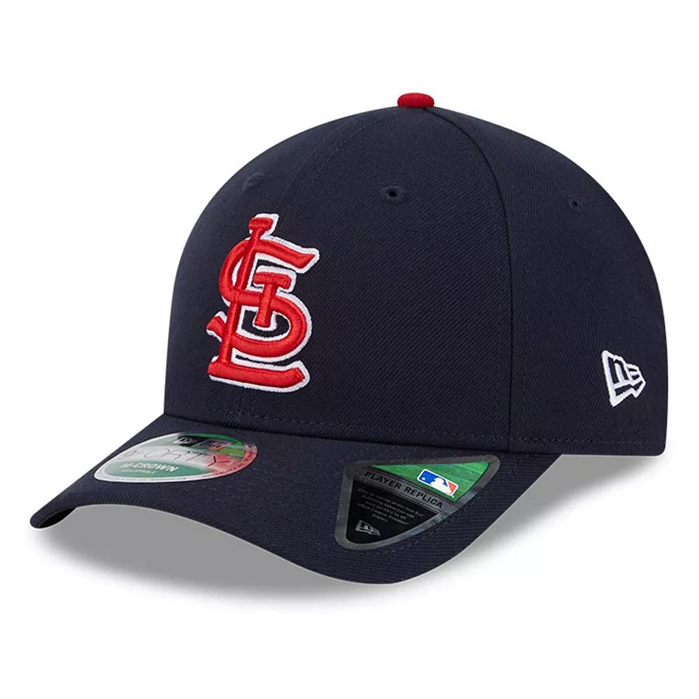 Men's New Era Navy St. Louis Cardinals Player Replica 9FORTY Adjustable Hat, Blue Product Image