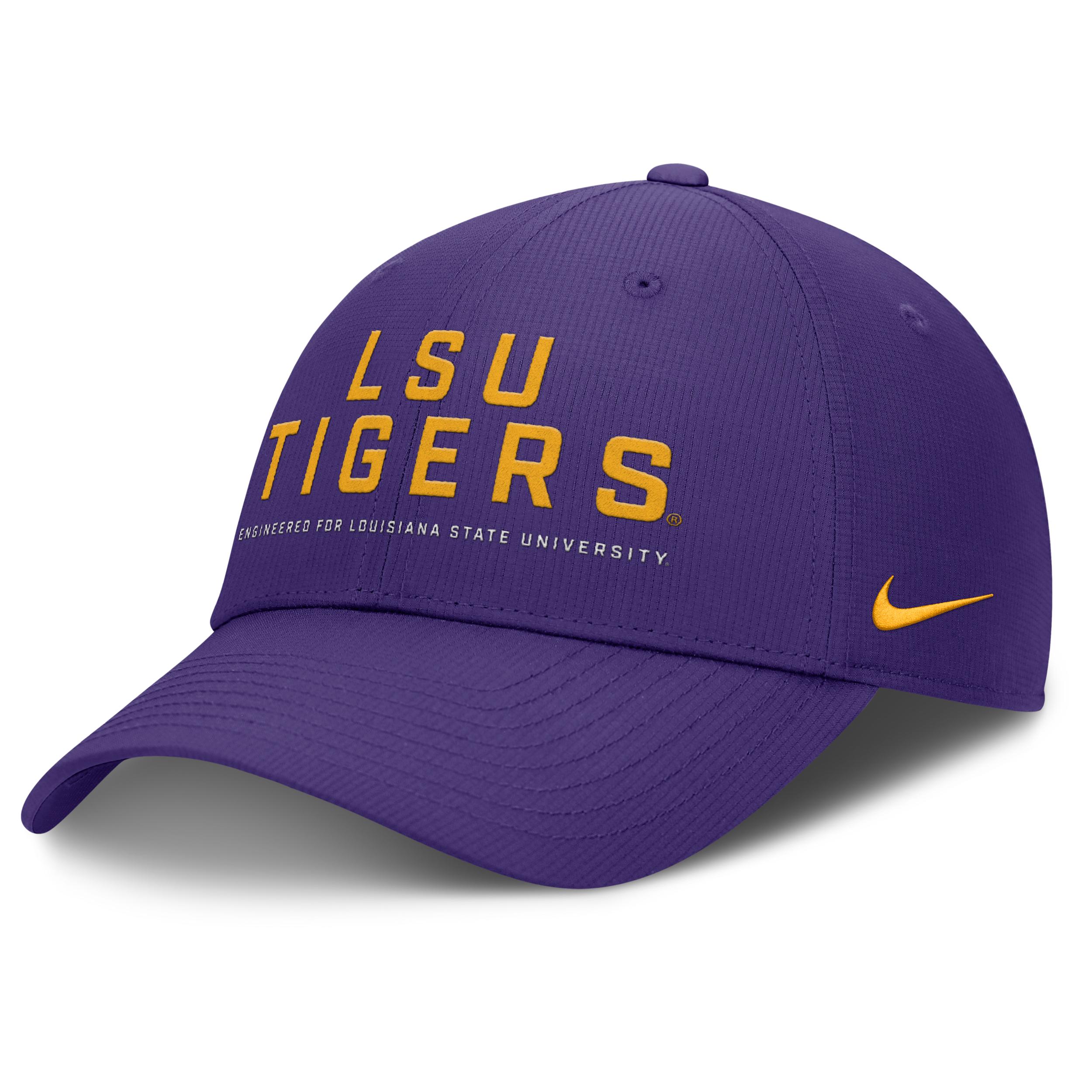 LSU On-Field Club Gameday Nike Mens Dri-FIT College Adjustable Hat | NC0851LLSN-CDY Product Image