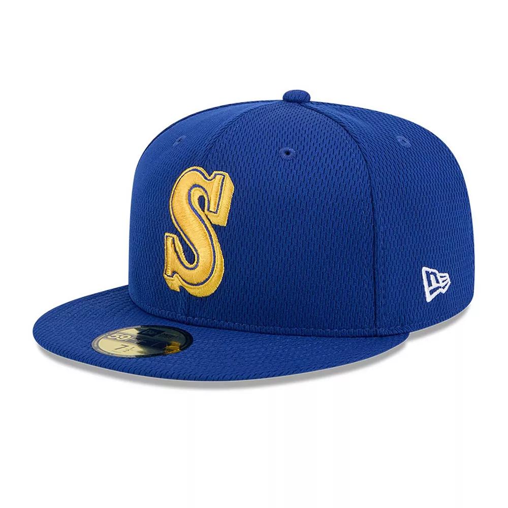 Men's New Era Royal Seattle Mariners 2025 MLB Clubhouse 59FIFTY Fitted Hat, Size: 7 1/8, Blue Product Image