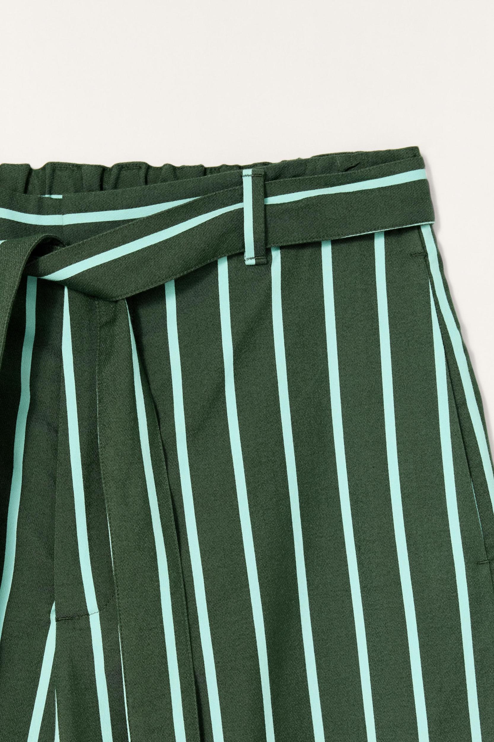 LIMITED EDITION STRIPED WIDE FIT PANTS Product Image