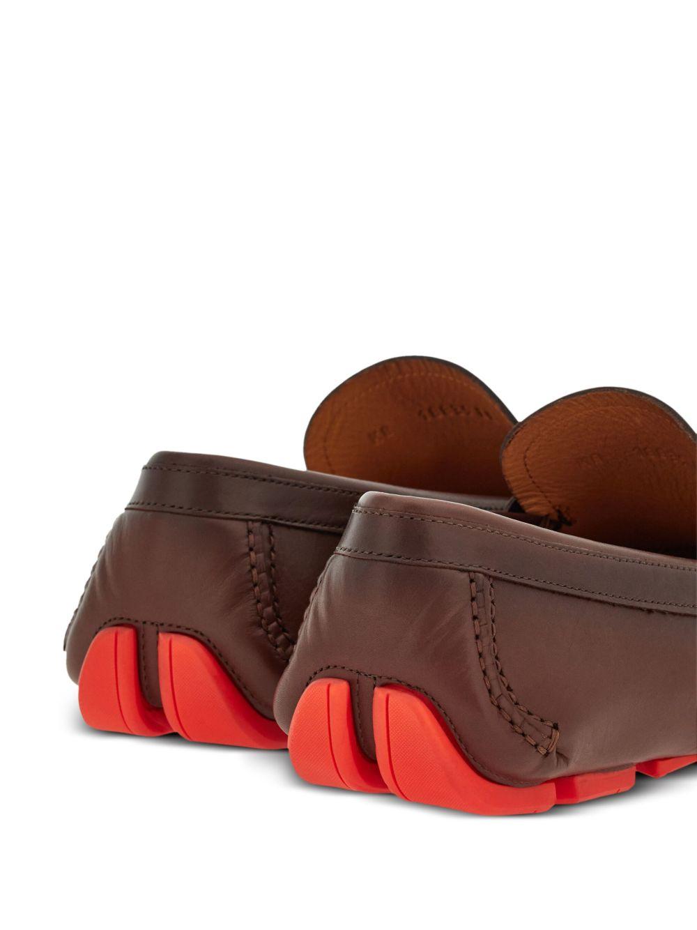 Gancini leather loafers  Product Image
