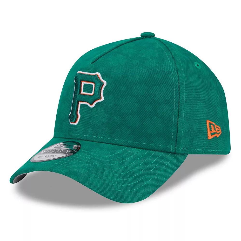 Men's New Era Kelly Green Pittsburgh Pirates St. Patrick's Day A-Frame 9FORTY Adjustable Hat Product Image