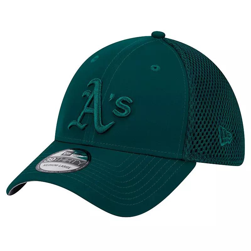 Men's New Era Green Oakland Athletics Team Tone 39THIRTY Flex Hat,  Product Image