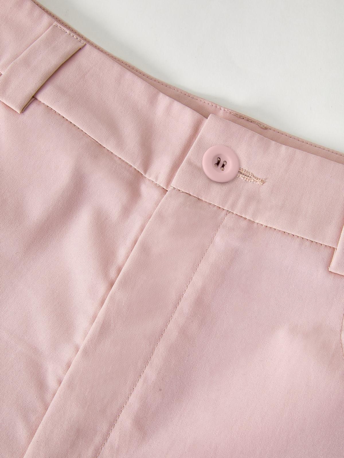 Ruched Pink Straight Leg Cargo Pants Product Image