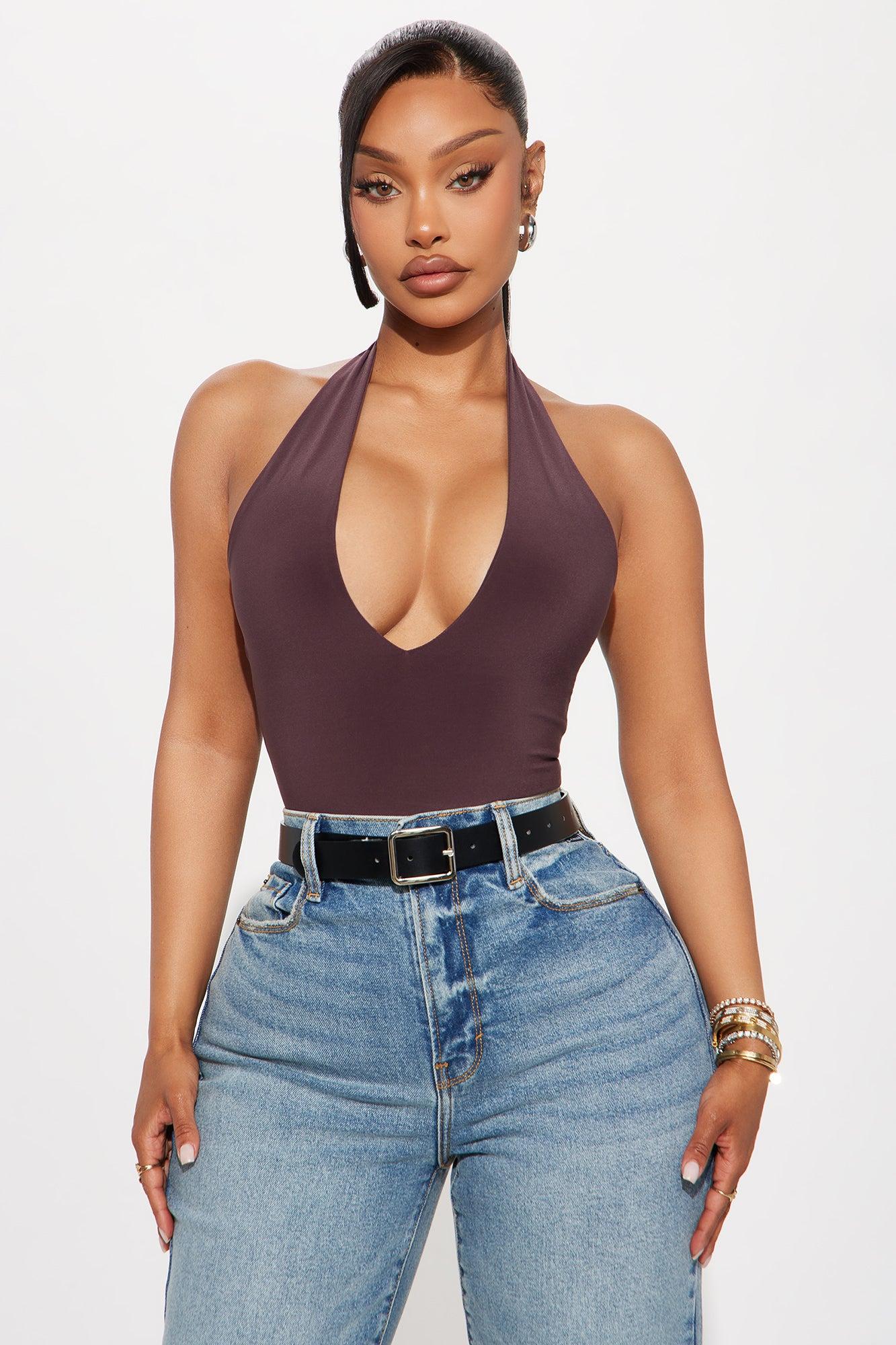 It's Getting Hot In Here Bodysuit - Chocolate Female Product Image
