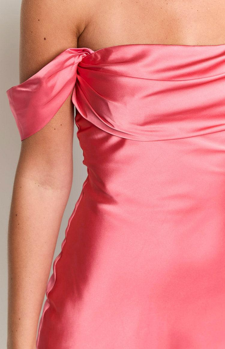 Zoella Pink Off The Shoulder Mini Dress Baby Product Image