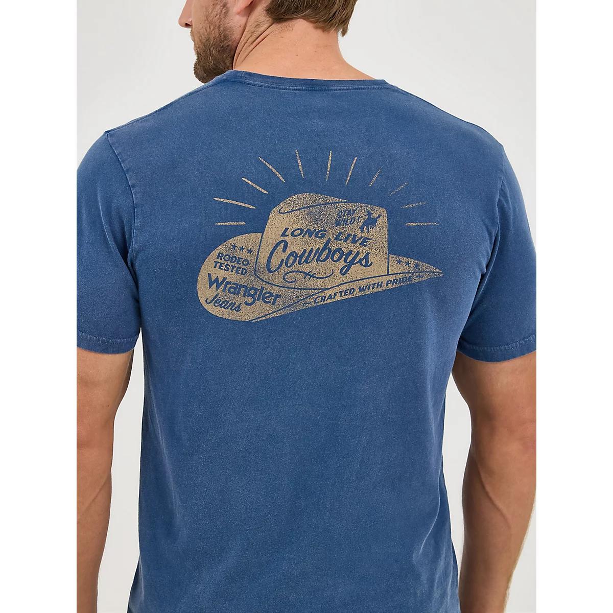 Men's Wrangler Back Graphic Pocket T-Shirt in Whisper White Product Image