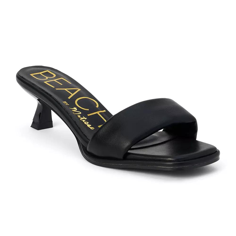 Beach by Matisse Blondie Women's Kitten Heel Sandals, Size: 9, Black Product Image