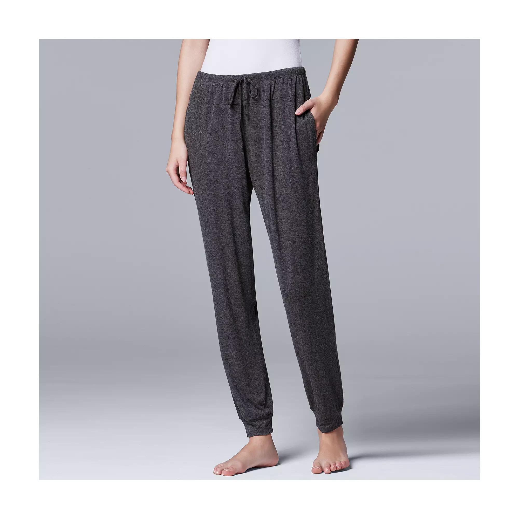 Women's Simply Vera Vera Wang Basic Luxury Banded Bottom Pajama Pants,  Product Image