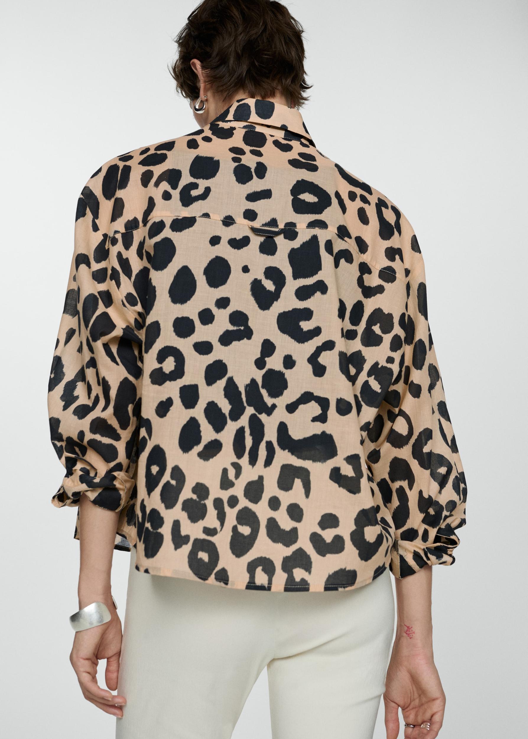 Animal print shirt - Women | MANGO USA Product Image