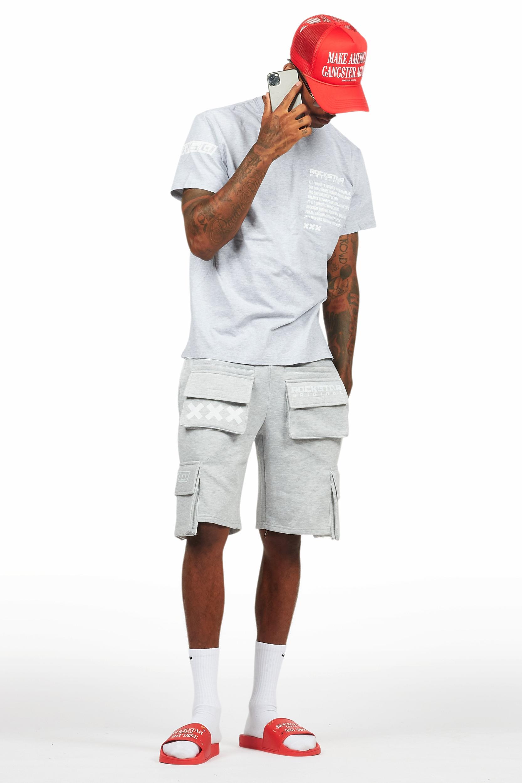 Jash Heather Grey Short Set Male Product Image