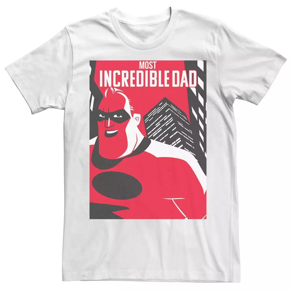 Men's Disney / Pixar's The Incredibles 2 Most Incredible Dad Poster Tee,  Product Image