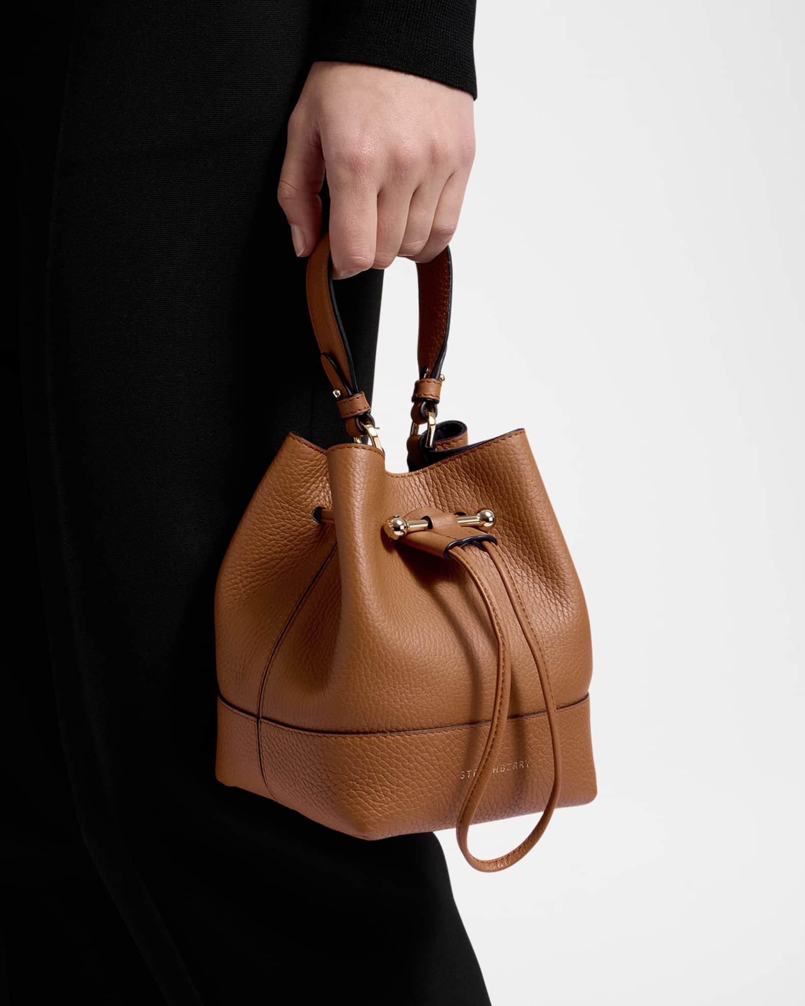 Osette Drawstring Leather Crossbody Bag Product Image