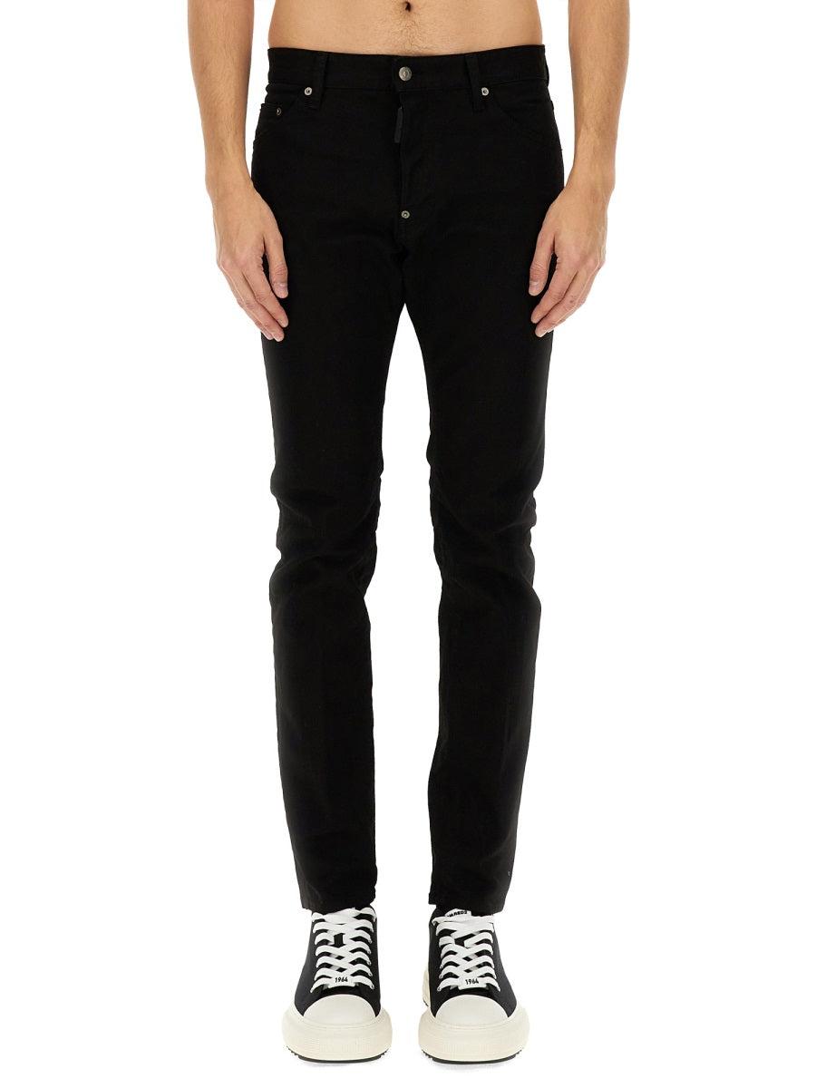 DSQUARED2 Cool Guy Mid-rise Skinny Jeans In Black Product Image