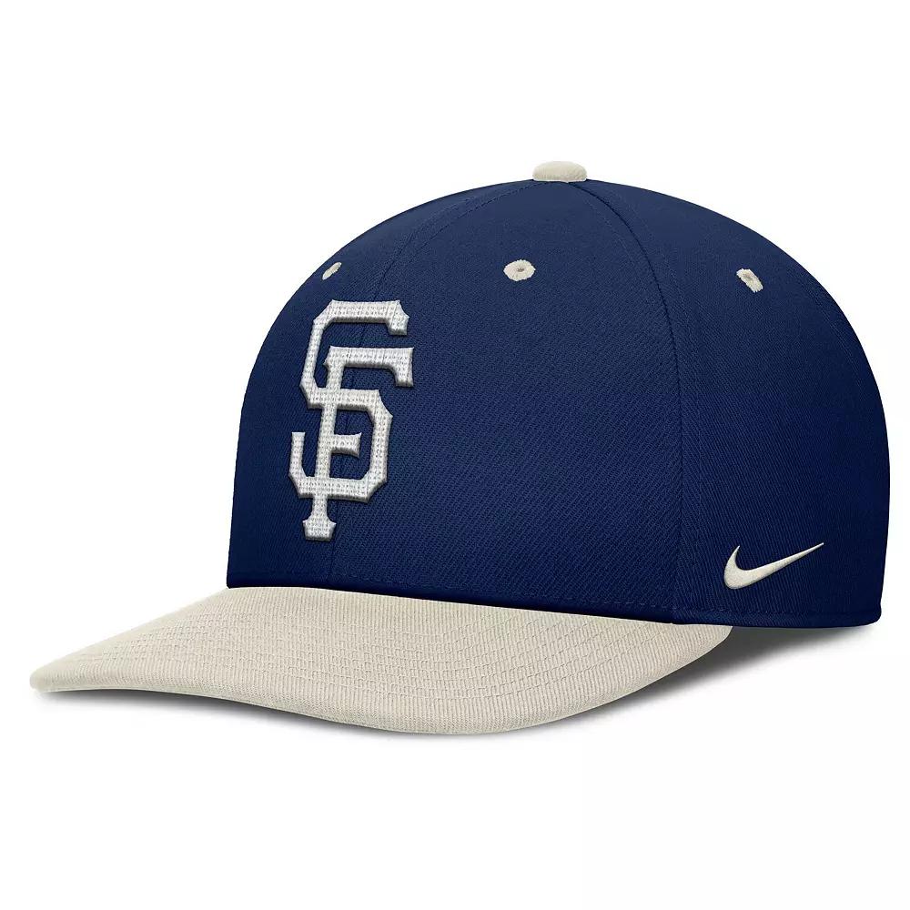 Men's Nike Navy/Cream San Francisco Giants Pro Performance Snapback Hat,  Product Image
