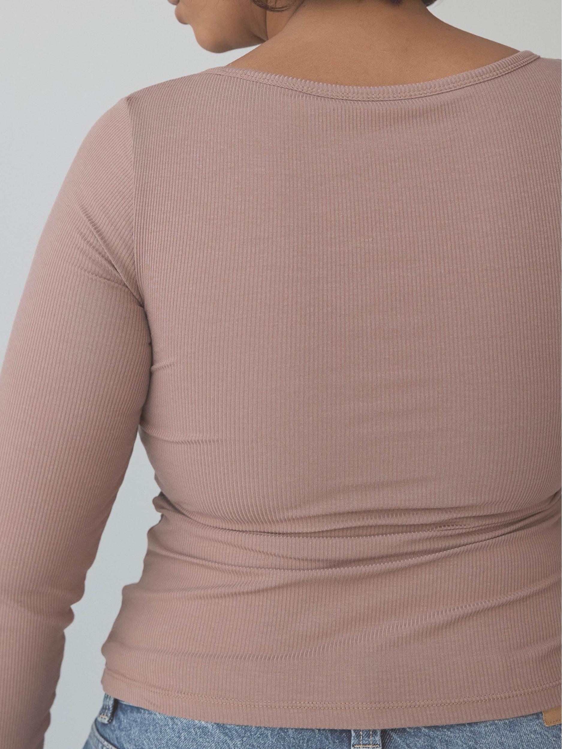 Bamboo Long Sleeve Scoop Neck Brami (Full Length) Product Image