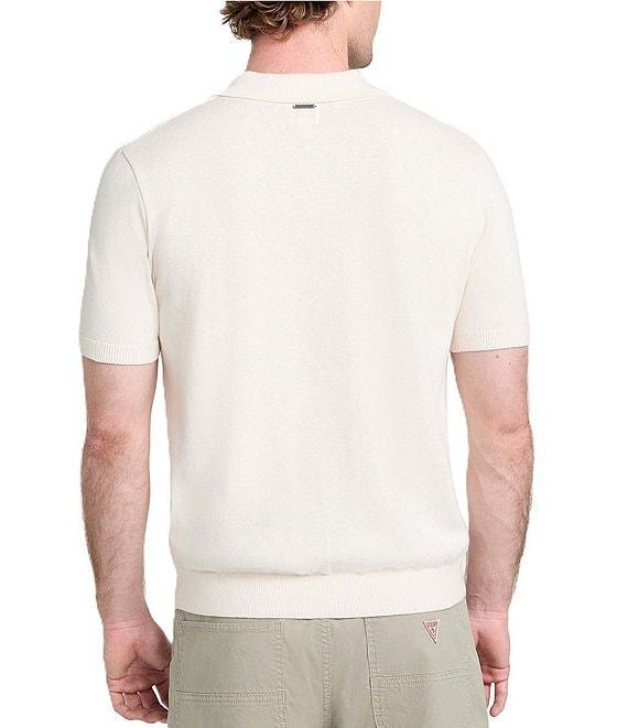 Guess Bryant ointelle Short Sleeve Rib Knit Polo Shirt Product Image