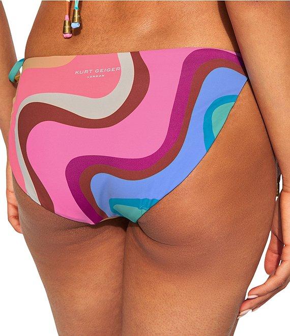 Kurt Geiger London Kensington Rainbow Swirl Tie Side Hipster Swim Bottom Product Image