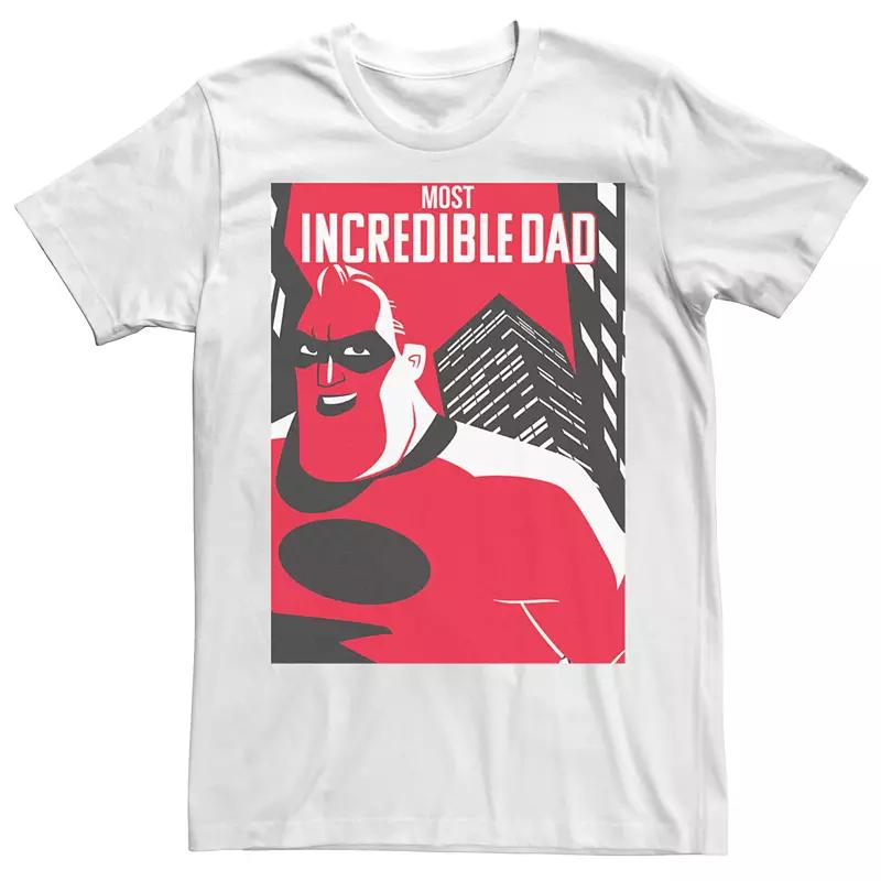 Men's Disney / Pixar's The Incredibles 2 Most Incredible Dad Poster Tee,  Product Image