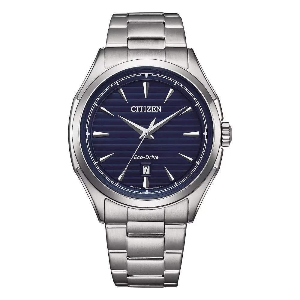 Citizen Men's Eco-Drive Classic Stainless Steel Bracelet Watch - AW1750-85L, Size: 41 MM, Blue Silver Product Image