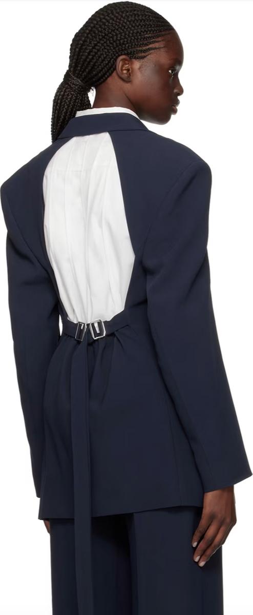 Hugo Boss Jabuckle1 Backless Navy Blazer Product Image