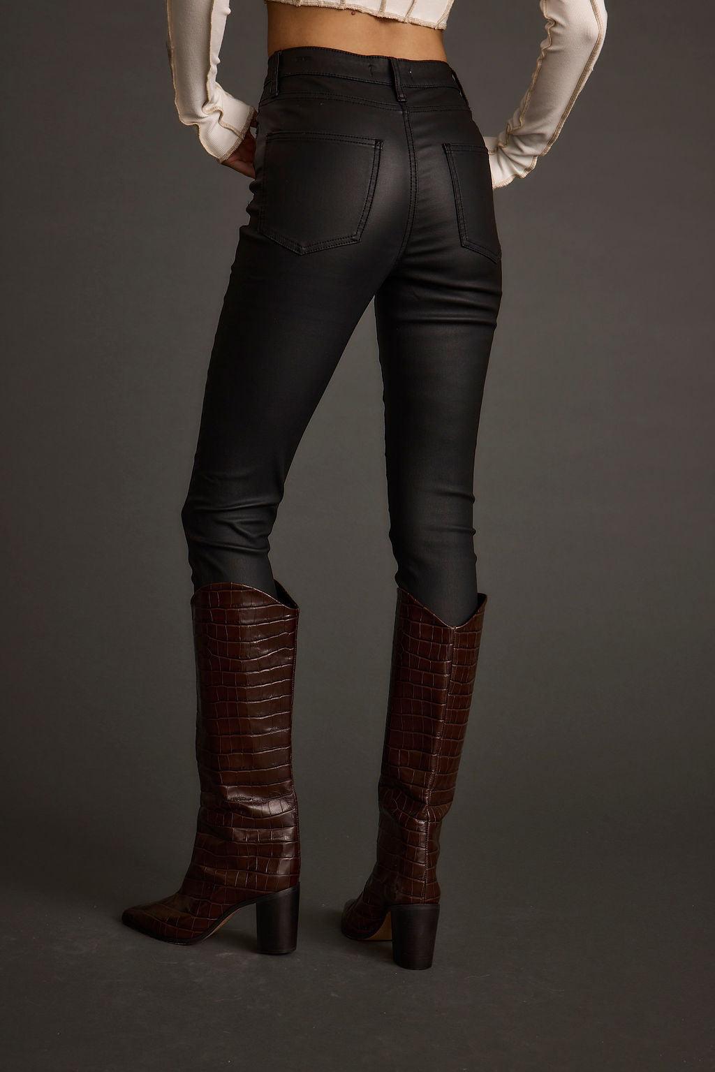 Nixon Black Coated Pants Product Image