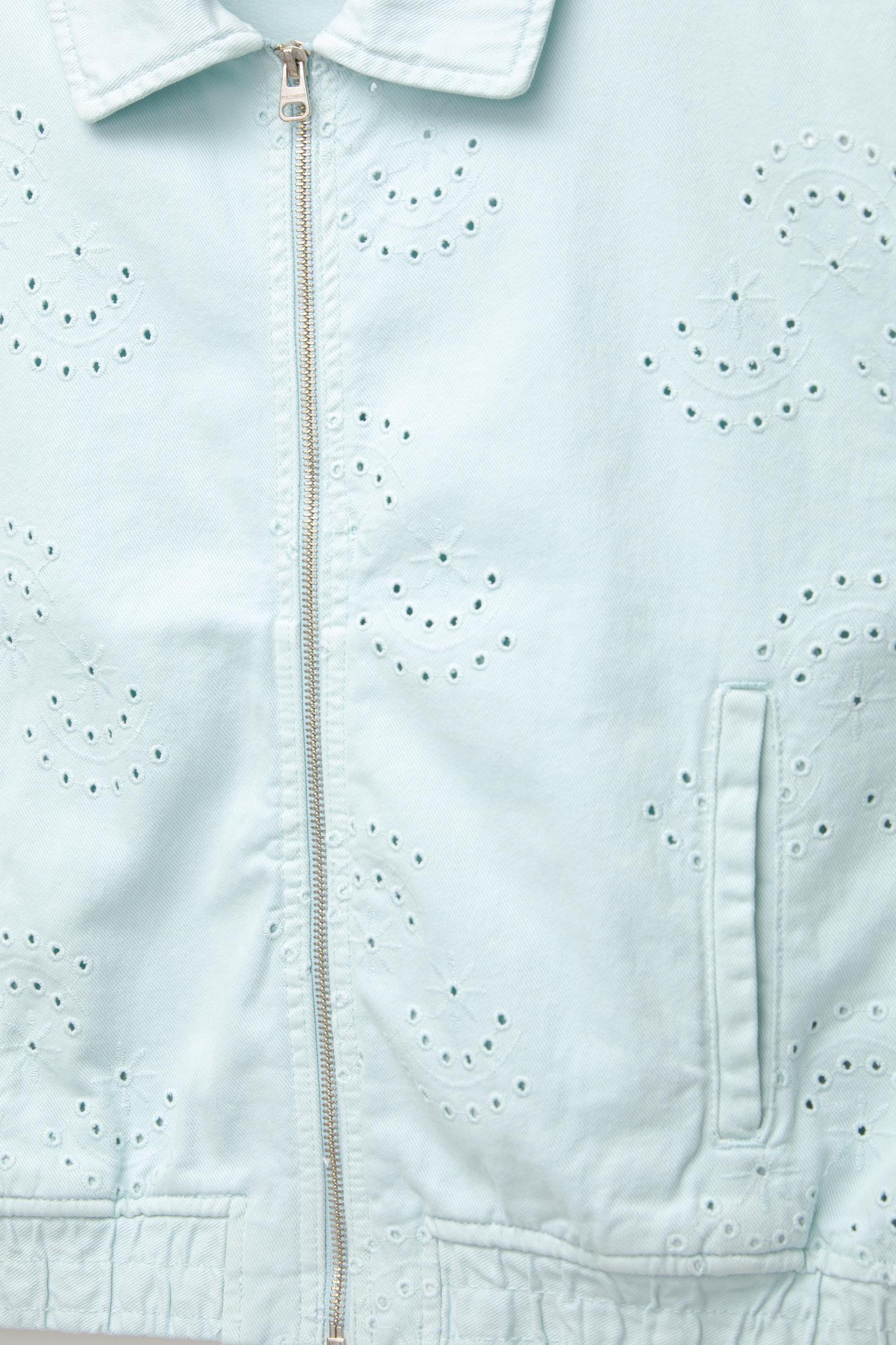 Embroidered cotton vest Product Image