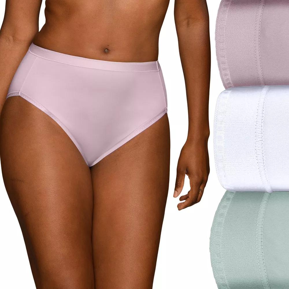 Women's Vanity Fair Lingerie® 3-Pack Comfort Where it Counts Brief 13463, Size: 9, Glacier White Product Image