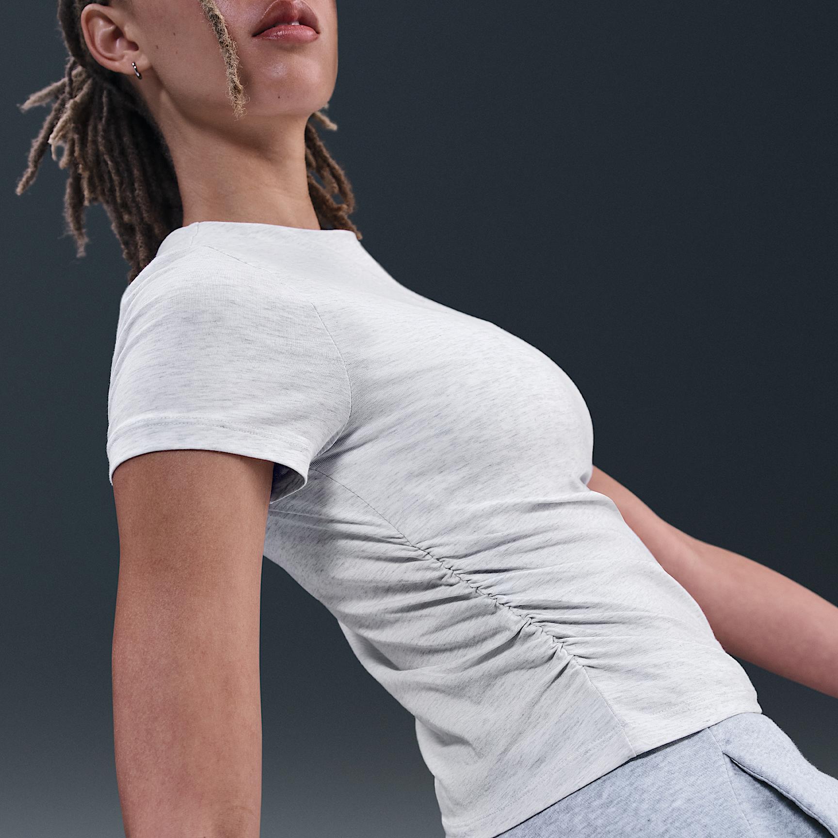 Womens Nike Sportswear Chill Knit Tight Short-Sleeve Mock-Neck Top | HV2401-051 Product Image
