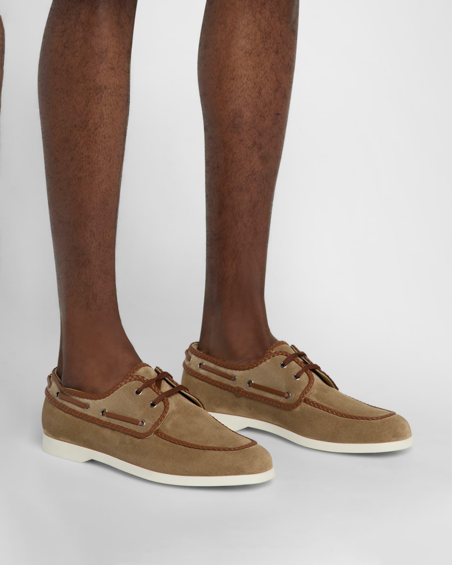 Men's Leather Boat Shoes Product Image