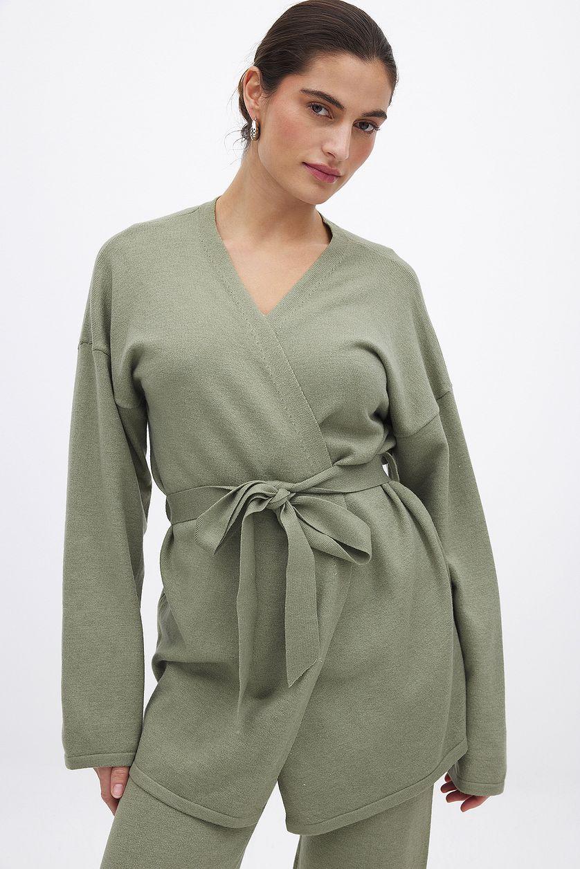 Knitted Wrap Cardigan Product Image