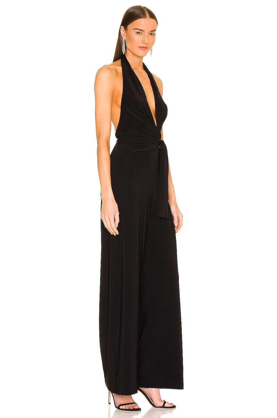 Halter Wrap Straight Leg Jumpsuit Norma Kamali Product Image