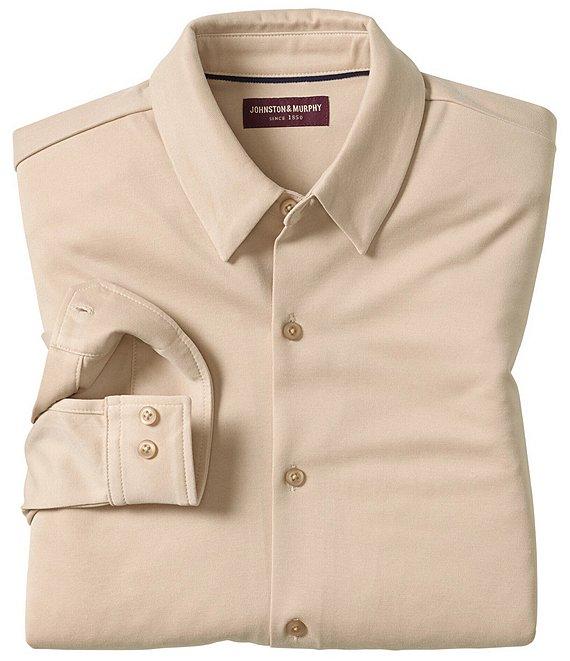 Johnston & Murphy Vintage Birdseye Long Sleeve Woven Shirt Product Image