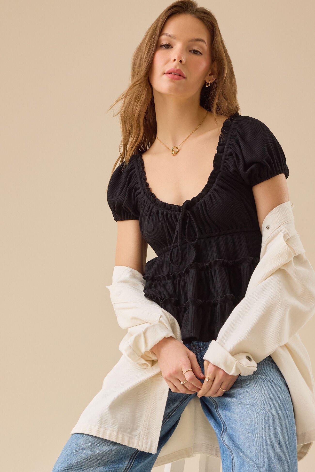 Nia Tiered Babydoll Top Product Image