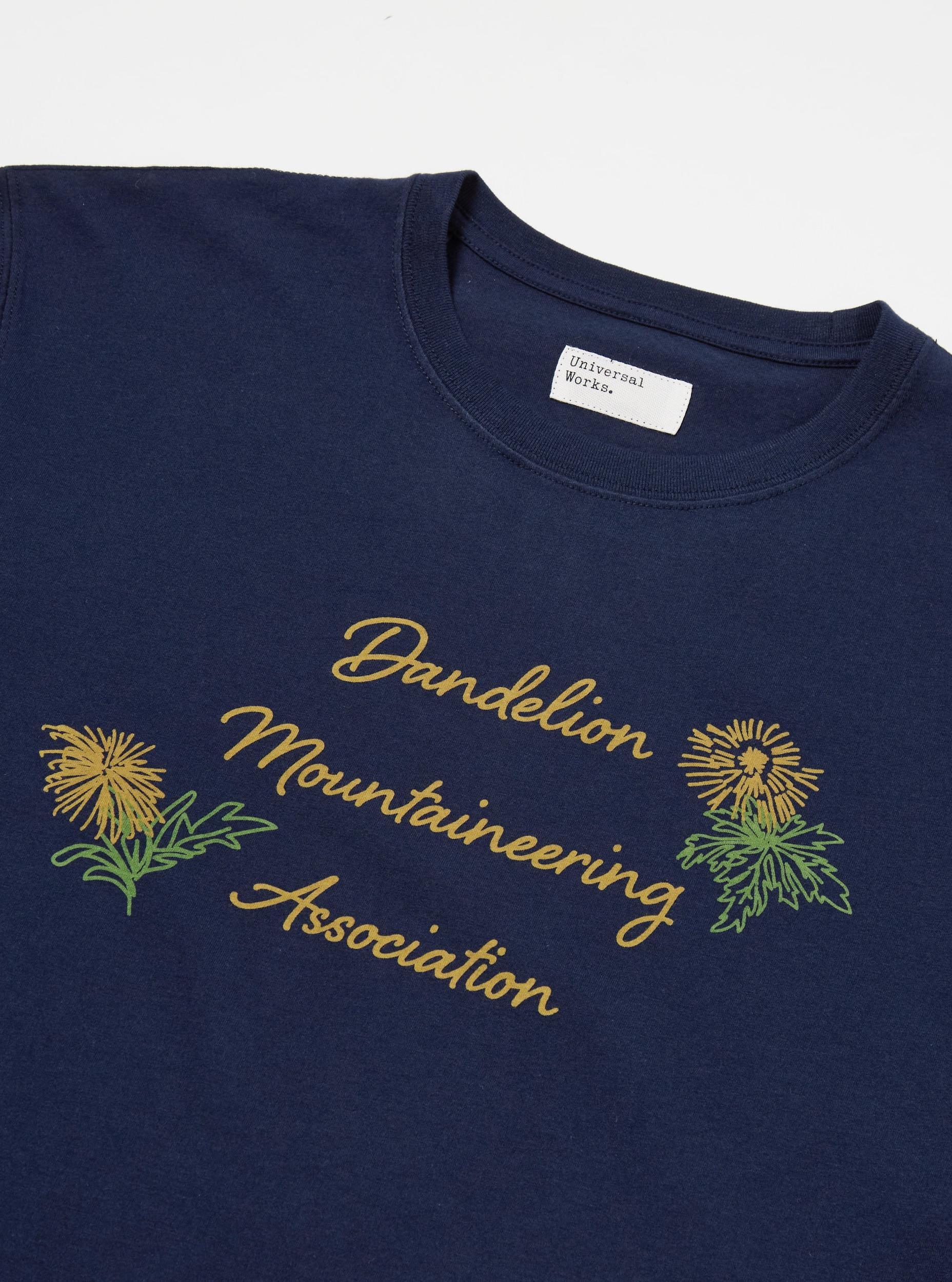 Flower Mountain x Universal Works Navy Single Jersey Tee Product Image