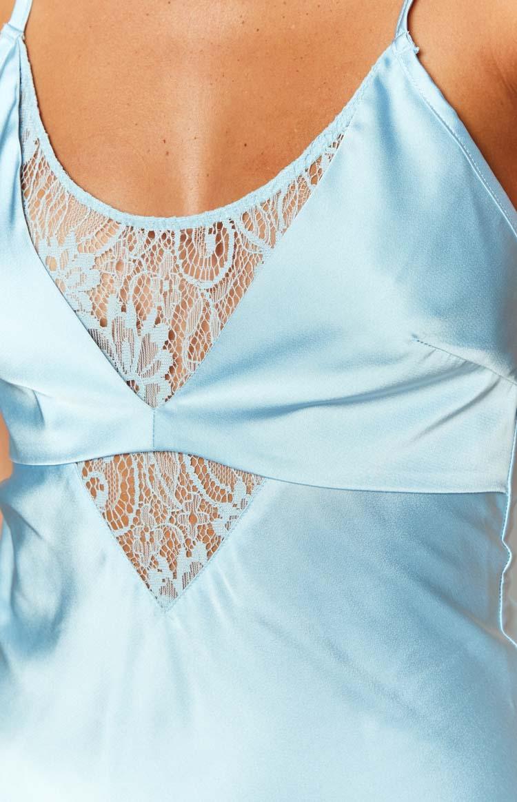 Elery Light Blue Midi Dress Product Image