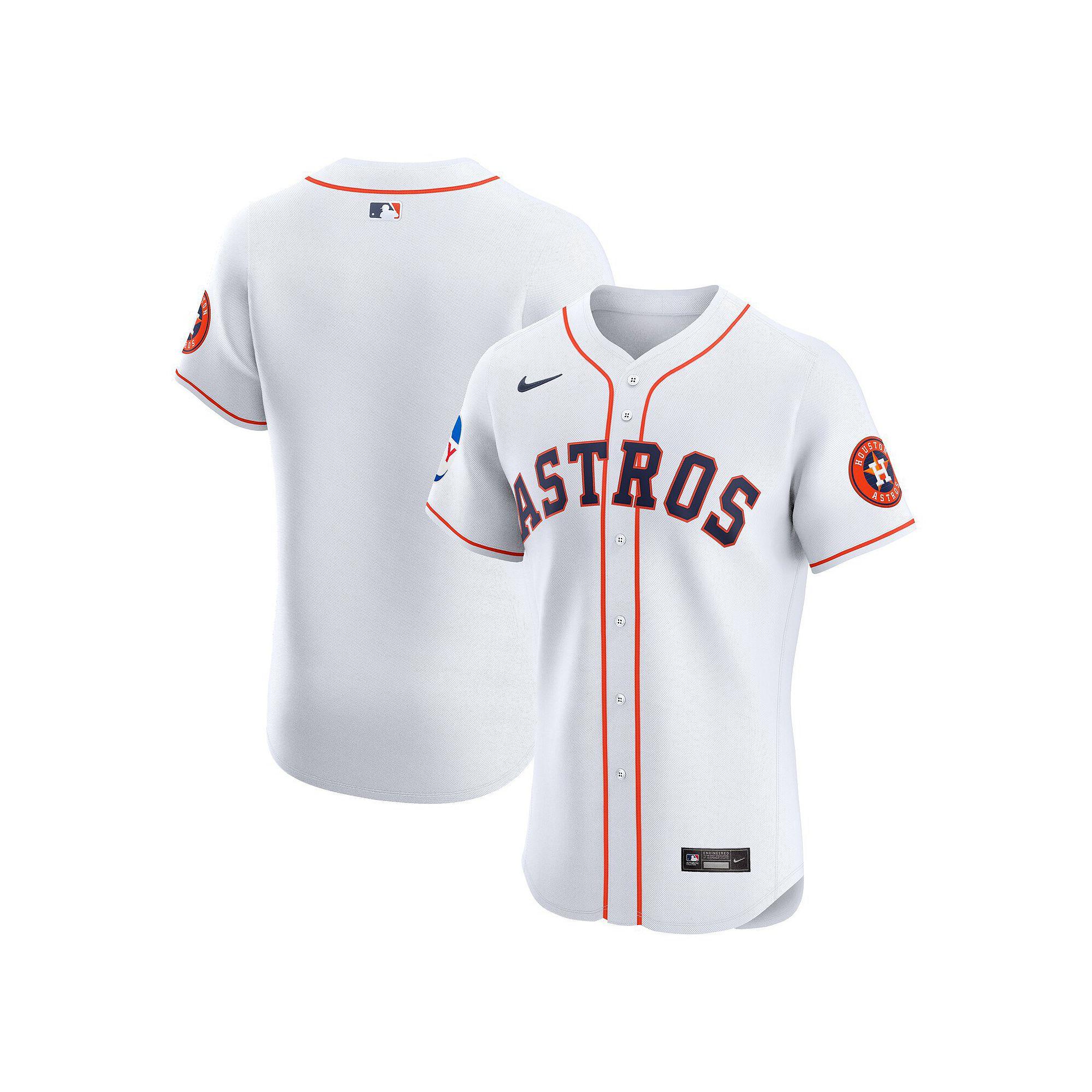 Men's Nike White Houston Astros Home Elite Patch Jersey,  Product Image
