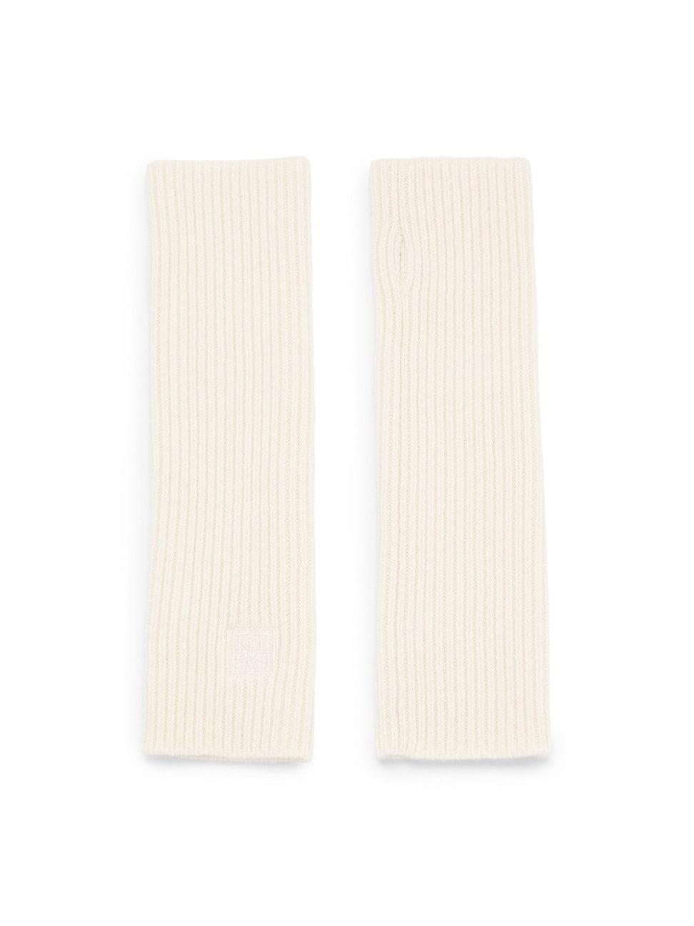 Womens Fingerless Wool & Cashmere Gloves Product Image