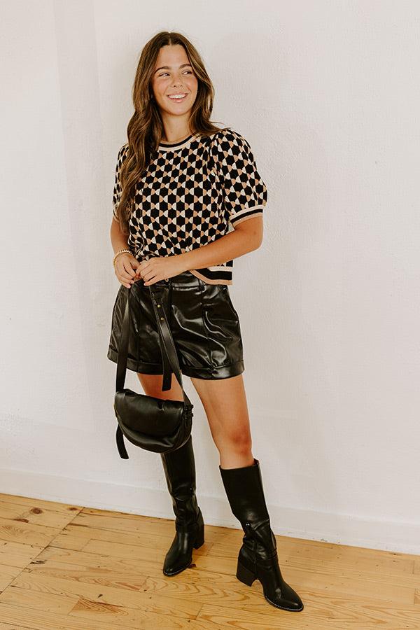 First Class Cutie Knit Sweater Top Product Image