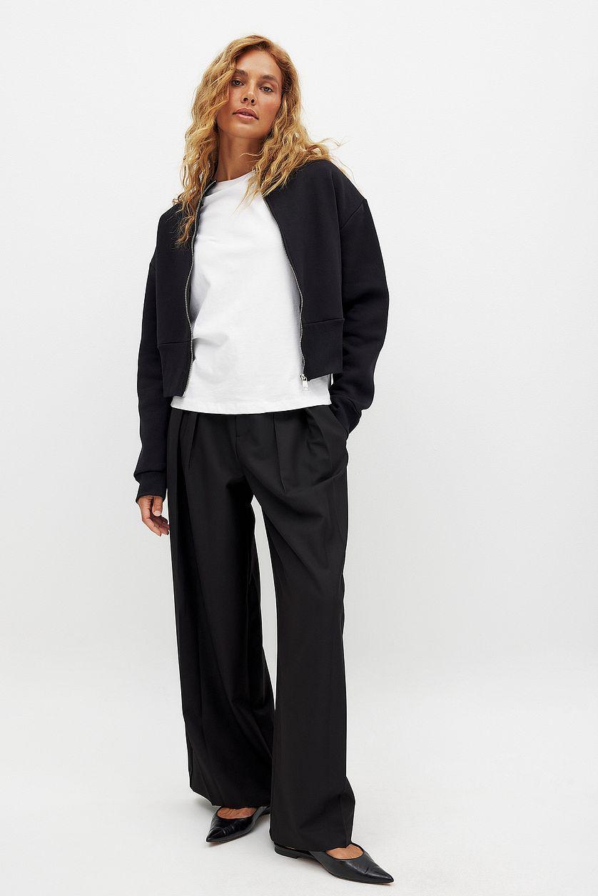 Fitted Zip Sweater Product Image