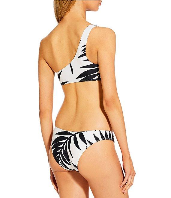 GB Leaf Print Extra High Leg Scoop Front Swim Bottom Product Image
