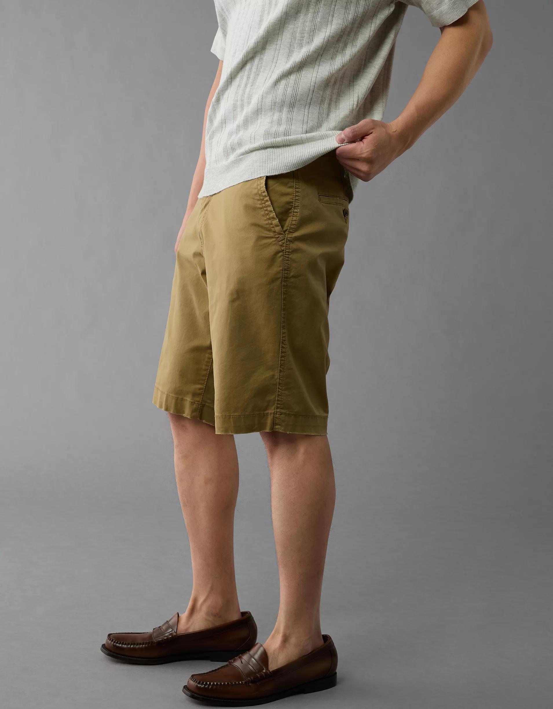 AE 12" Flex Longer Length Lived-In Khaki Short Product Image