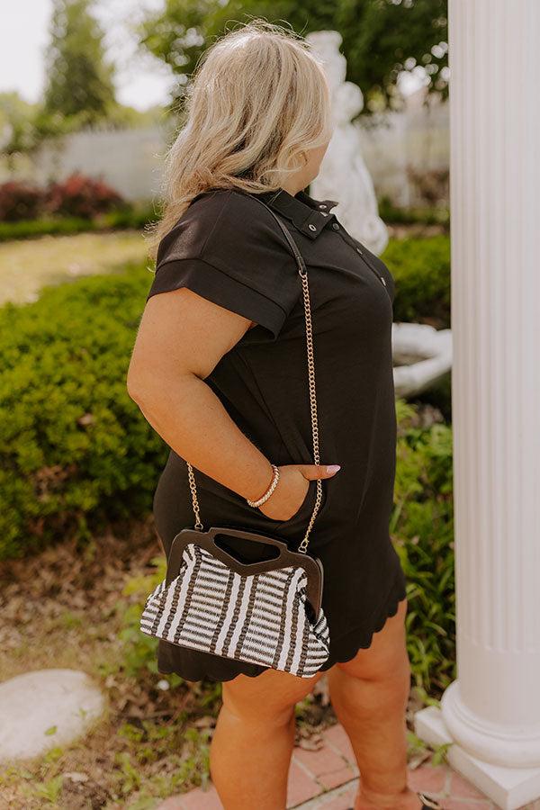 Patio Brunch Mini Dress in Black Curves Product Image