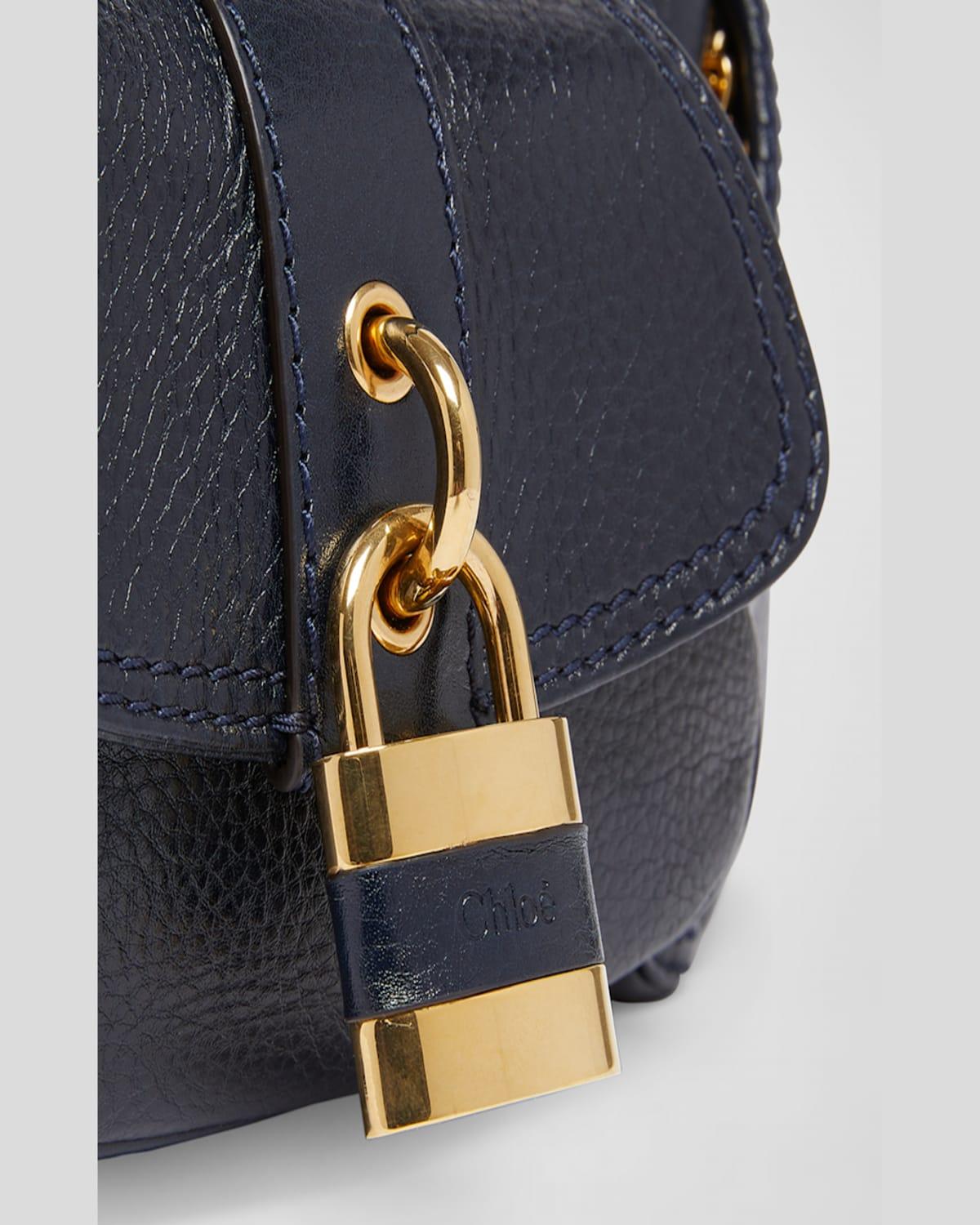 CHLOÉ The 99 Embellished Textured-leather Shoulder Bag In Black Product Image