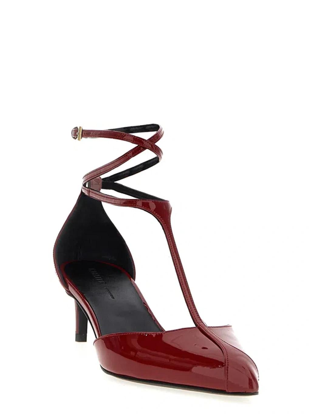 KHAITE Mia 45 Patent Leather Pumps In Red Product Image