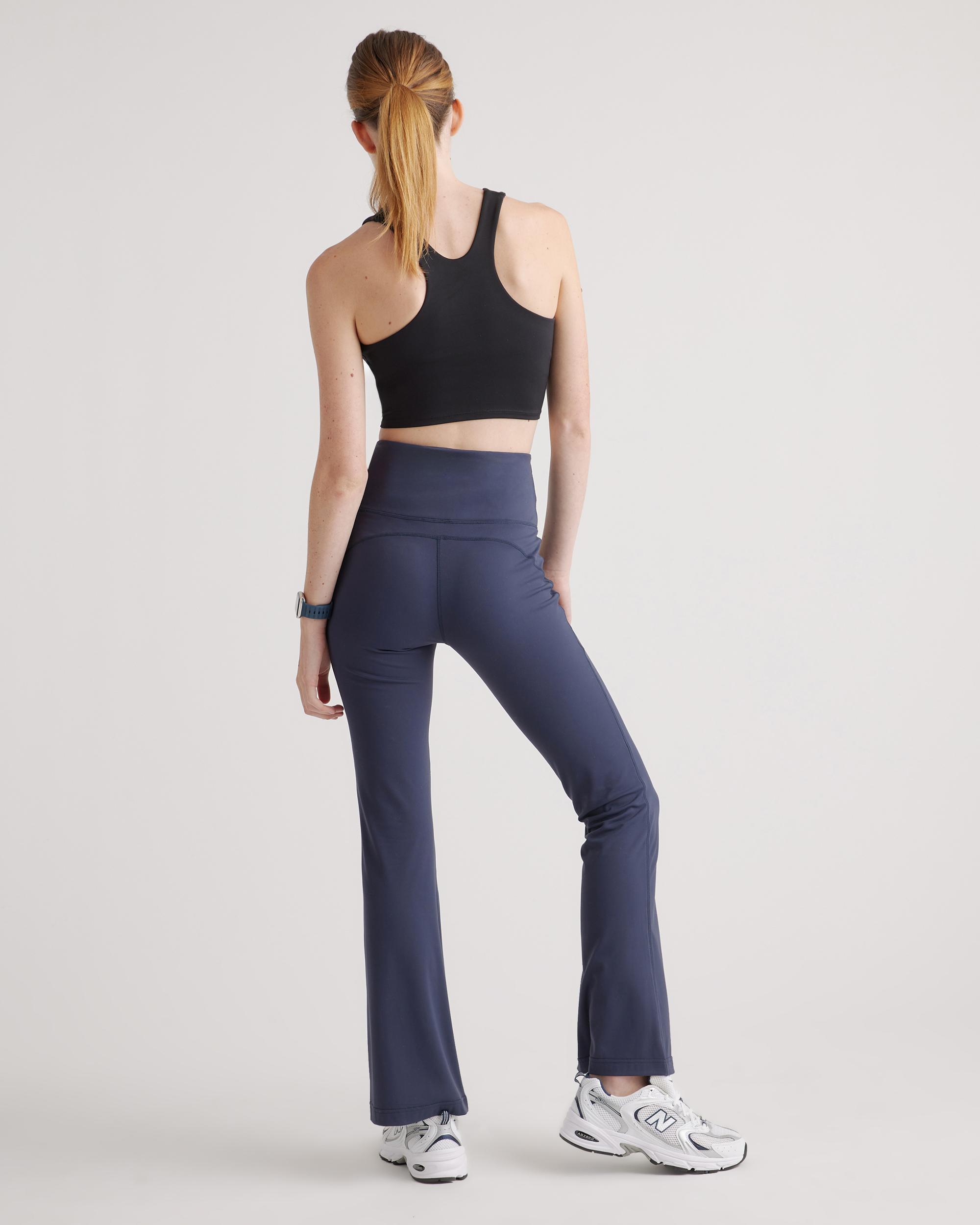 Quince | Women's Ultra-Form High-Rise Flared Pants Nylon/Spandex Product Image