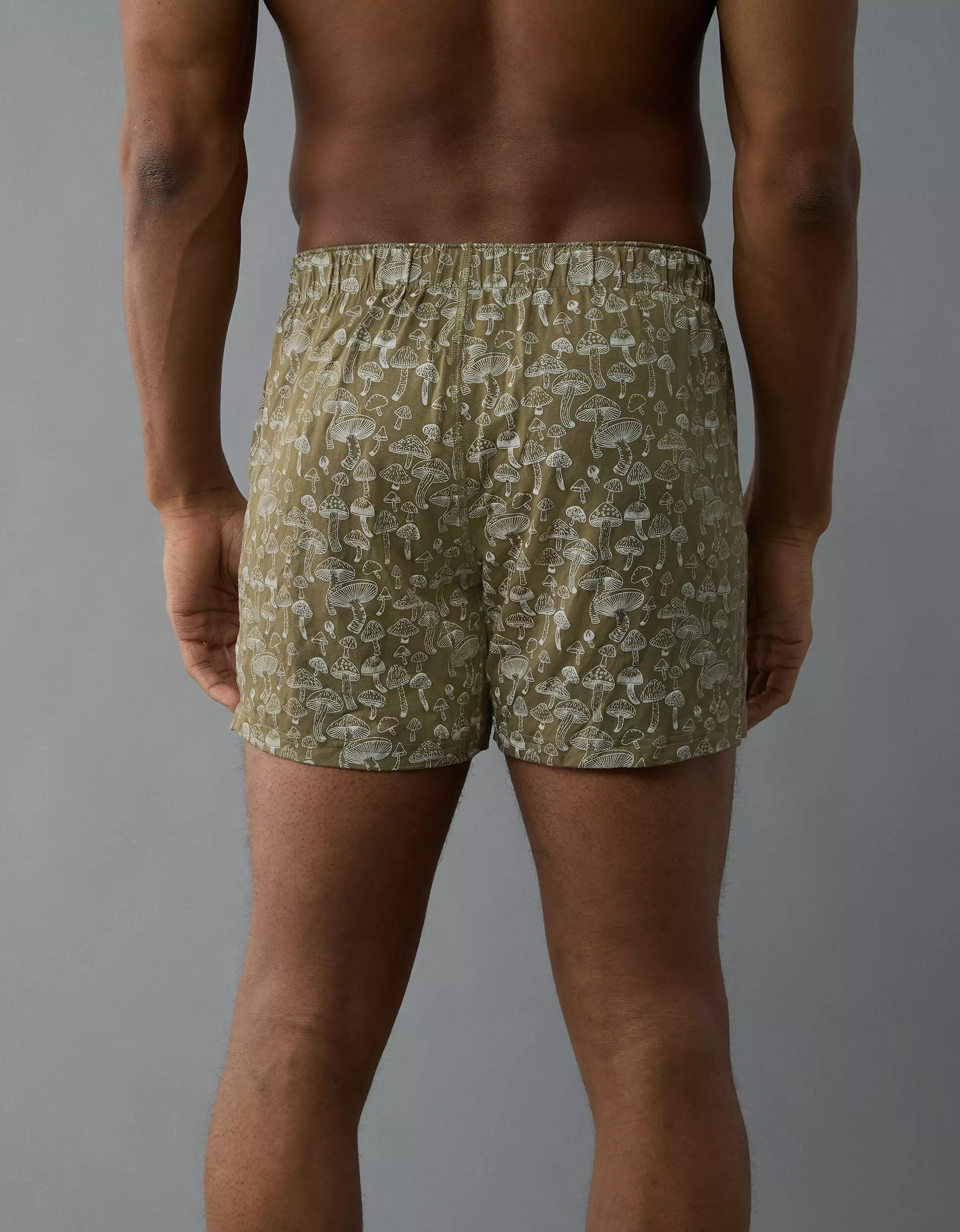 AEO Men's Mushrooms Slim Knit Ultra Soft Boxer Short Product Image