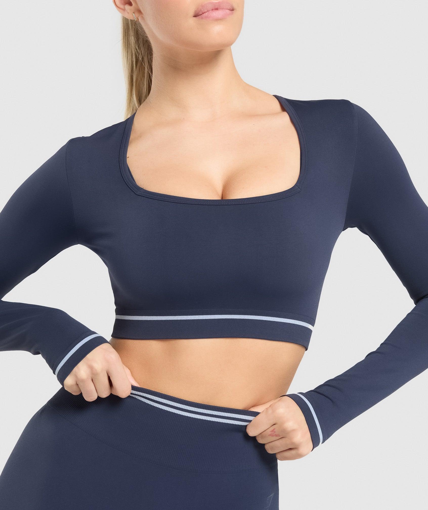 Contrast Seamless Crop Top Product Image