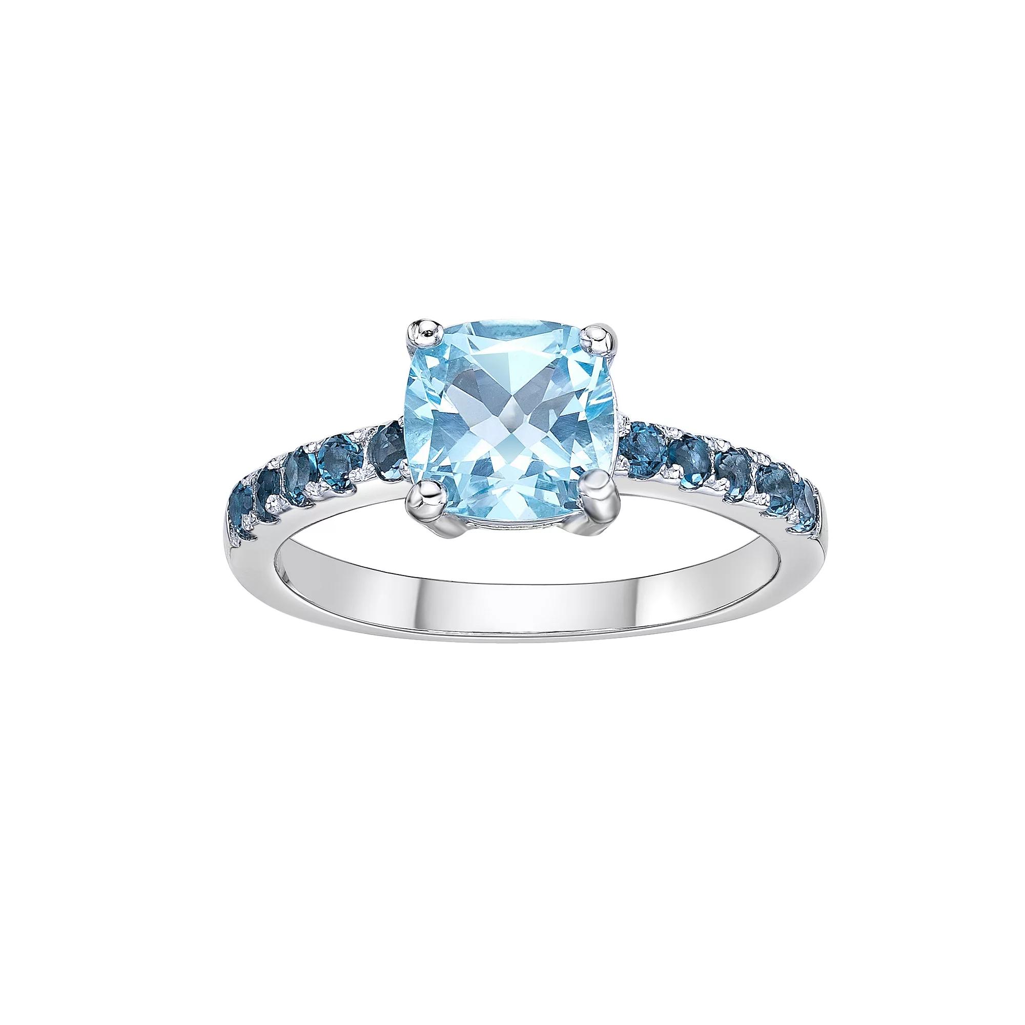 Gemminded Sterling Silver Blue & London Blue Topaz Ring, Womens Product Image